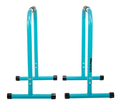 Бруси підлогові-хайлети еквалайзер тренувальний LiveUp Parallettes pair синій