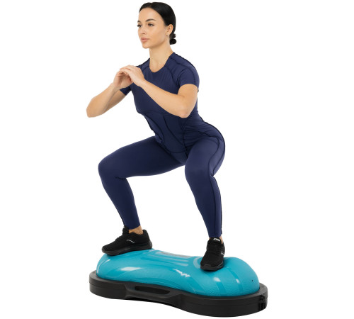 Напівсфера для фітнесу Balance Trainer LiveUp чорний-синій