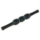 Масажер-палка роликовий антицелюлітний 3 масажери Magnetic Massage Stick LiveUp чорний