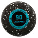 Ролер масажний циліндр гладкий 90см LiveUp чорний-білий