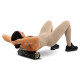 Роллер масажний циліндр (ролик мфр) 45см Grid Spine Roller EVA LiveUp чорний