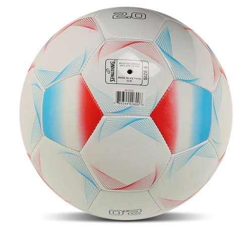 Мяч футбольный SPALDING 2.0 №5 PU белый-голубой