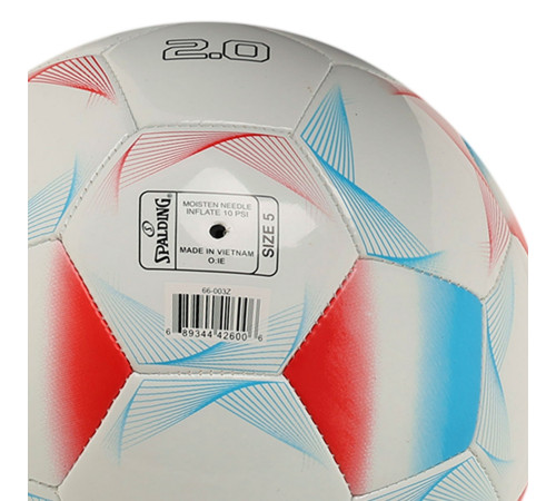 Мяч футбольный SPALDING 2.0 №5 PU белый-голубой