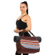 Сумка для йоги KINDFOLK Yoga bag SP-Sport помаранчевий-блакитний