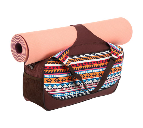 Сумка для йоги KINDFOLK Yoga bag SP-Sport помаранчевий-блакитний