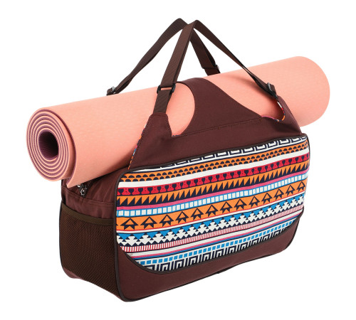 Сумка для йоги KINDFOLK Yoga bag SP-Sport помаранчевий-блакитний