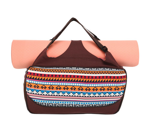 Сумка для йоги KINDFOLK Yoga bag SP-Sport помаранчевий-блакитний