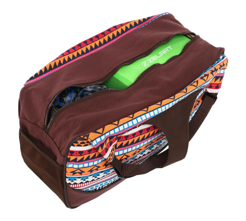 Сумка для йоги KINDFOLK Yoga bag SP-Sport помаранчевий-блакитний