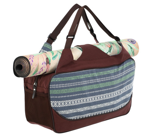 Сумка для йоги KINDFOLK Yoga bag SP-Sport сірий-синій
