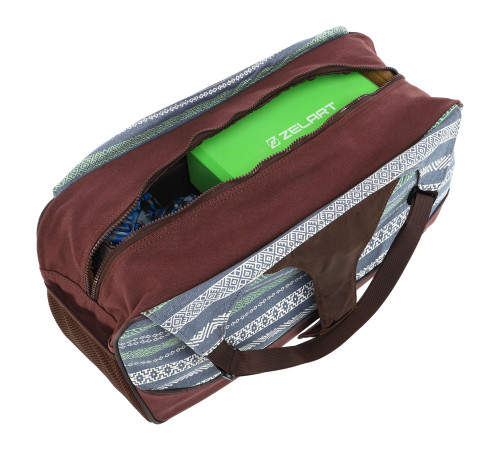 Сумка для йоги KINDFOLK Yoga bag SP-Sport сірий-синій