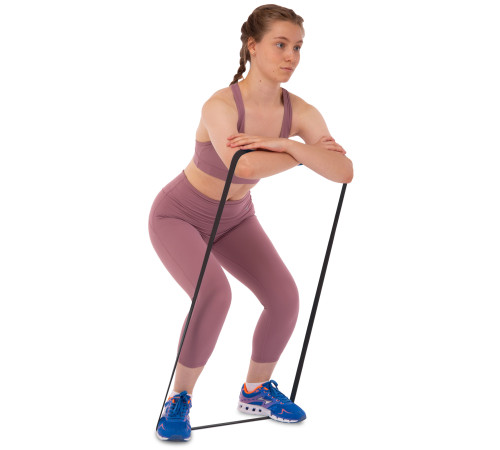 Резина петля для подтягиваний и тренировок лента силовая SP-Sport Fitness LINE 120-175кг черный