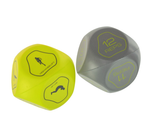 Кубики для тренировок кости для фитнеса Sports Dice MDbuddy 2штуки ø7,5см цвета в ассортименте