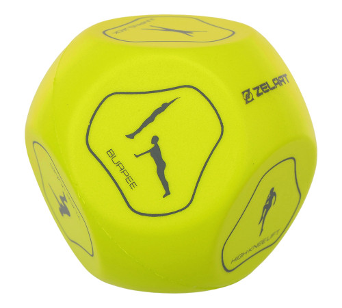 Кубики для тренировок кости для фитнеса Sports Dice MDbuddy 2штуки ø7,5см цвета в ассортименте