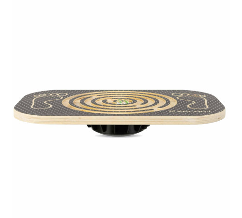 Дошка балансувальна з лабіринтом Zelart BALANCE BOARD 46х30х8см чорний