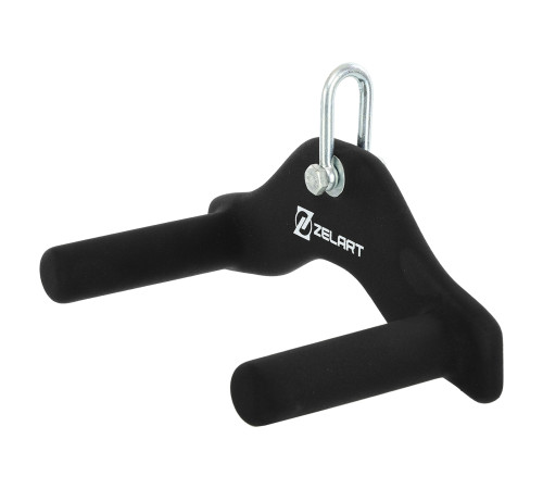 Рукоятка для тяги з вузьким хватом Pull Down Handle нековзне покриття Mdbuddy розмір 25х12х13см чорний