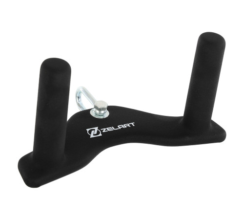 Рукоятка для тяги з вузьким хватом Pull Down Handle нековзне покриття Mdbuddy розмір 25х12х13см чорний