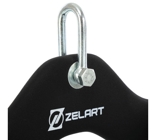 Рукоятка для тяги з вузьким хватом Pull Down Handle нековзне покриття Mdbuddy розмір 25х12х13см чорний