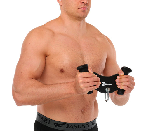 Рукоятка для тяги c узким хватом Pull Down Handle нескользящее покрытие Mdbuddy размер 33х5,5х14см черный