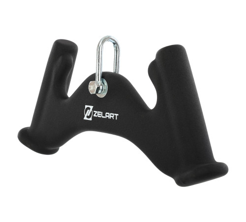 Рукоятка для тяги з вузьким хватом Pull Down Handle нековзне покриття Mdbuddy розмір 34х5,5х15см чорний