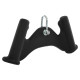 Рукоятка для тяги з вузьким хватом Pull Down Handle нековзне покриття Mdbuddy розмір 34х5,5х15см чорний