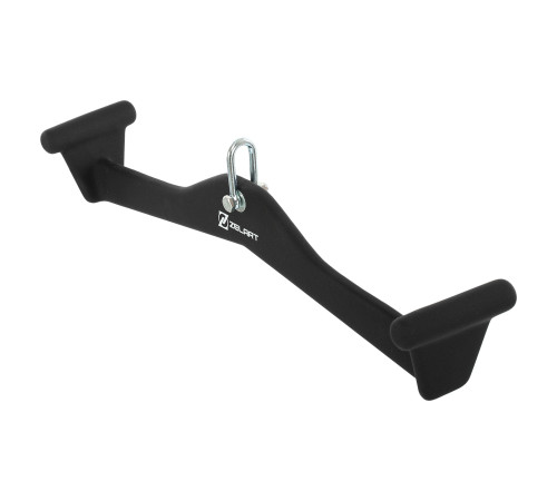 Рукоятка для тяги вниз c широким хватом Lat Pull Down Bar нескользящее покрытие Mdbuddy размер 55х12х12см черный