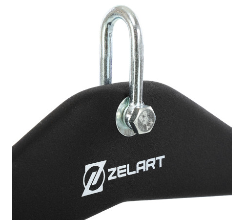 Рукоятка для тяги вниз c широким хватом Lat Pull Down Bar нескользящее покрытие Mdbuddy размер 55х12х12см черный