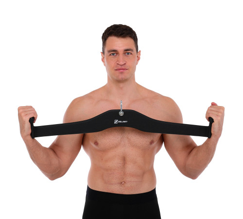 Рукоятка для тяги вниз c широким хватом Lat Pull Down Bar нескользящее покрытие Mdbuddy размер 85х11х16,5см черный