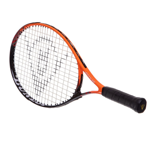 Ракетка для великого тенісу дитяча DUNLOP FORCE COMP 5-6років 21" чорний-помаранчевий