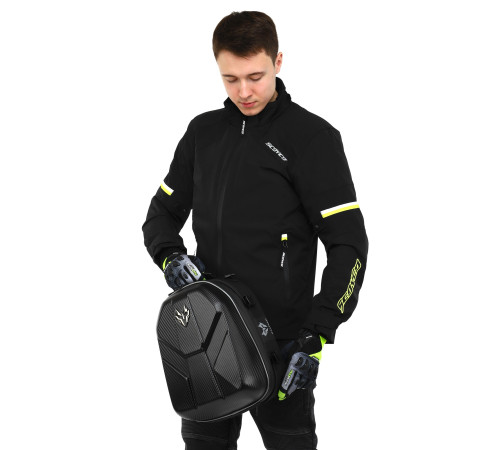Сумка на бак мотоцикла на магнітах Tank Bag JIASPEED 28x18+16x35см чорний