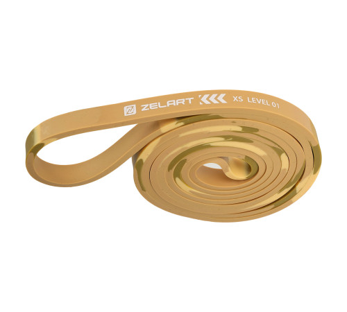 Резина петля для подтягиваний и тренировок лента силовая Zelart POWER BANDS хаки-камуфляж