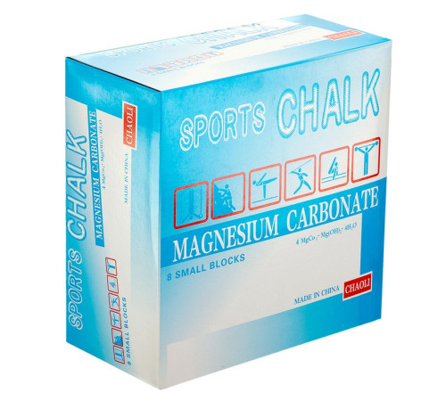 Тальк гімнастичний Магнезія в брикетах для спорту GYM CHALK SP-Sport білий