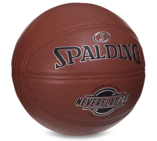 Мяч баскетбольный SPALDING NEVERFLAT PRO размер 7 оранжевый