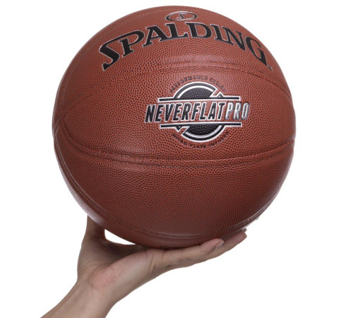 Мяч баскетбольный SPALDING NEVERFLAT PRO размер 7 оранжевый
