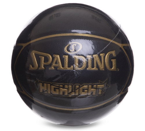 Мяч баскетбольный SPALDING HIGHLIGHT размер 7 черный