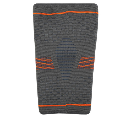 Наколенник спортивный эластичный компрессионный SIBOTE S-XL 1шт серый-оранжевый