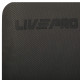 Коврик для фитнеса и спорта с люверсами для хранения LiveUp 183x60x1см черный
