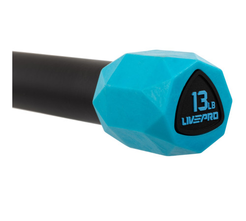 Бодибар Body Bar LiveUp вес 6кг черный-синий