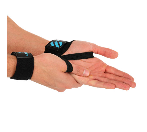 Бинти кистьові для жиму LIFTING WRIST WRAPS LiveUp 2штуки чорний-синій