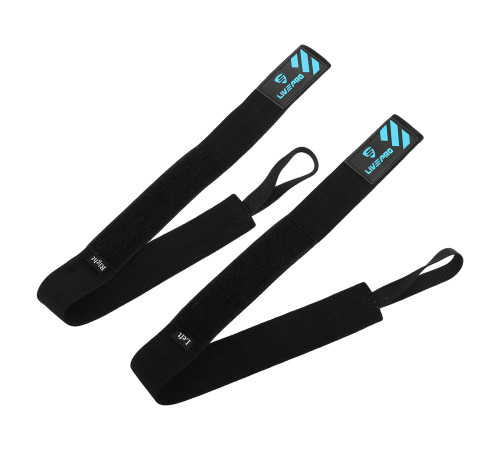 Бинти кистьові для жиму LIFTING WRIST WRAPS LiveUp 2штуки чорний-синій
