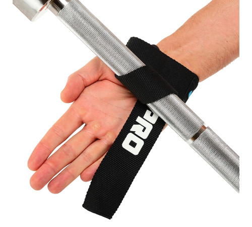 Лямки для тяги LIFTING STRAP LiveUp 2шт чорний