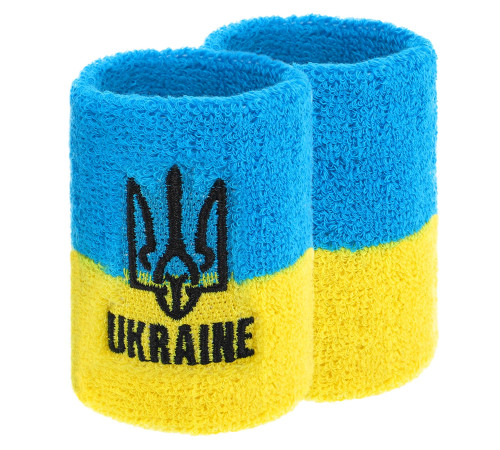Напульсник спортивний махровий вбираючий вологу UKRAINE 1шт кольори в асортименті