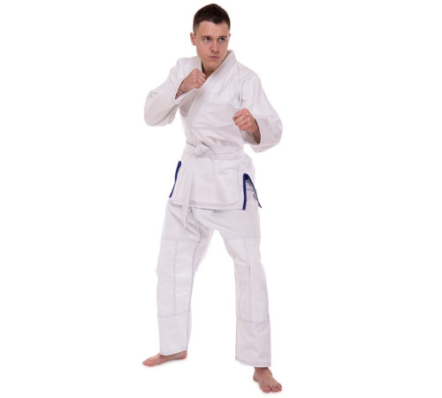 Кімоно для бразильського джиу-джитсу BJJ біле куртка та штани VELO 140-200см білий