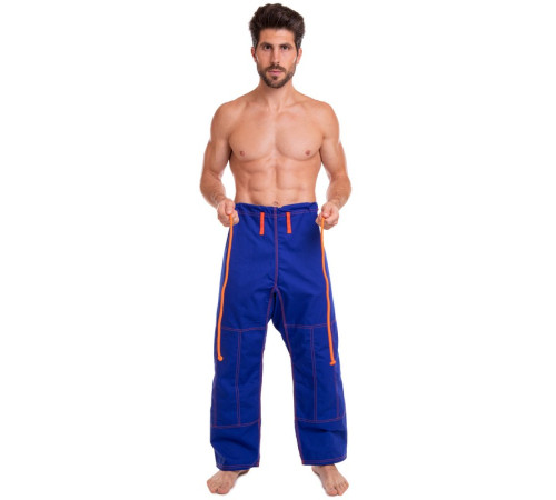 Кімоно для бразильського джиу-джитсу BJJ синє куртка та штани VELO 140-200см синій