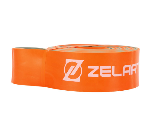 Гума петля для підтягувань та тренувань стрічка силова Zelart POWER LOOP 400г помаранчевий