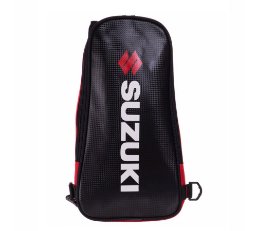 Мотосумка-слинг SUZUKI SP-Sport 5л 42x15x7см черный-красный