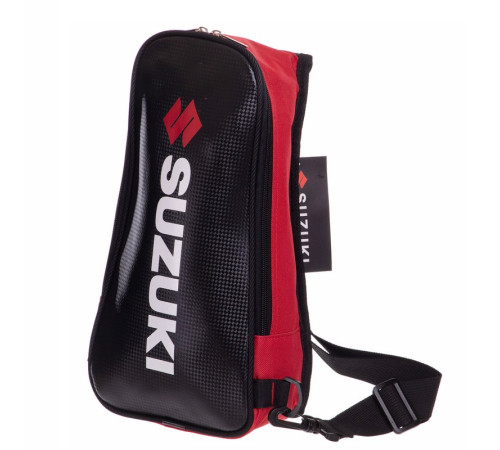 Мотосумка-слинг SUZUKI SP-Sport 5л 42x15x7см черный-красный