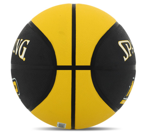 Мяч баскетбольный резиновый SPALDING MVP размер 7 черный-желтый