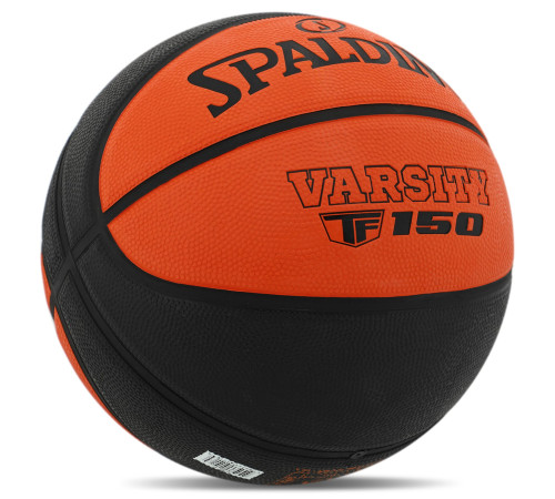 М'яч баскетбольний гумовий SPALDING VARSITY FIBA TF 150 розмір 6 помаранчевий-чорний