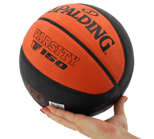 М'яч баскетбольний гумовий SPALDING VARSITY FIBA TF 150 розмір 6 помаранчевий-чорний