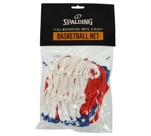 Сетка баскетбольная SPALDING ALL WEATHER 1шт красный-белый-синий